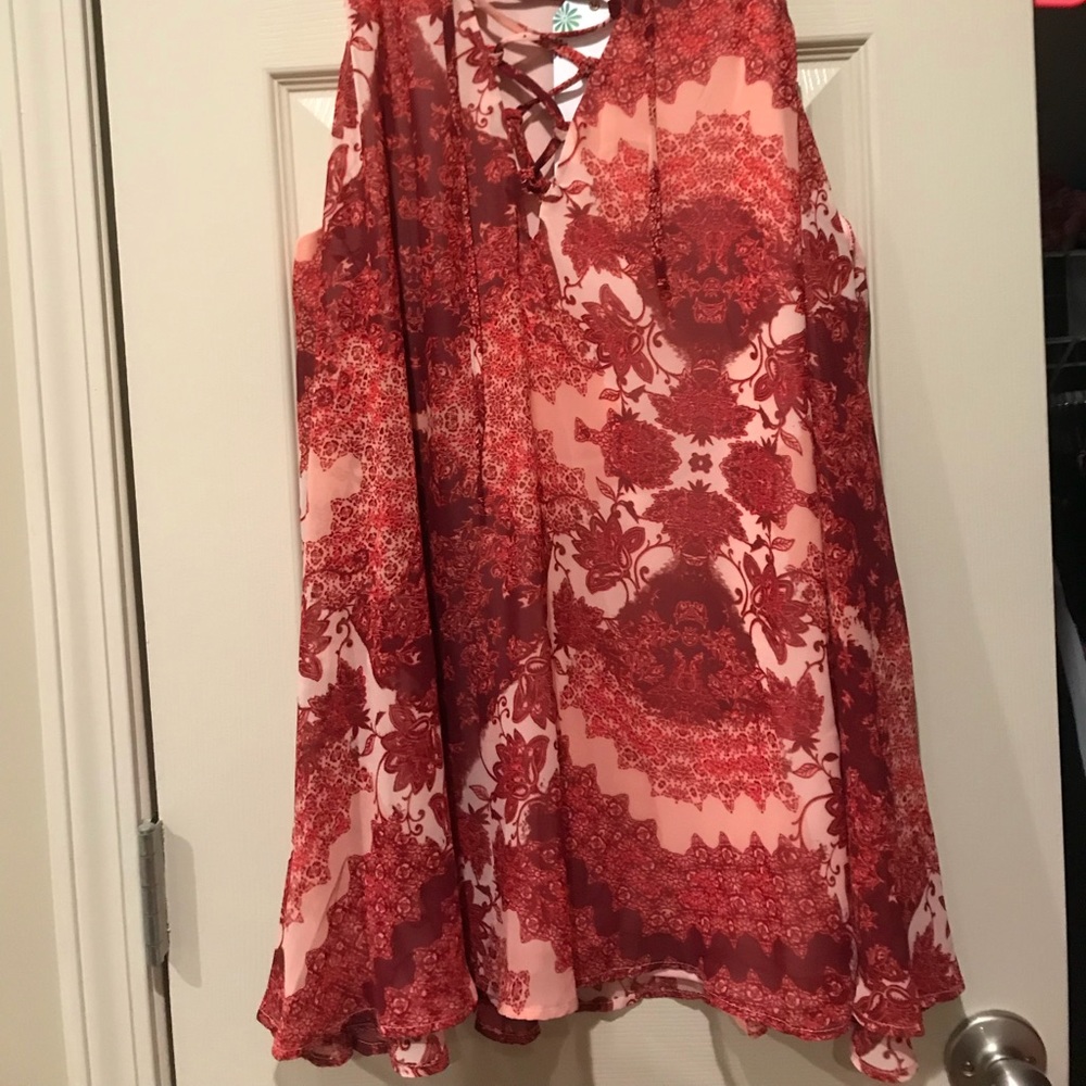 🌸SOLD🌸 Show Me Your Mumu Lace up Dress - Picture 4 of 4